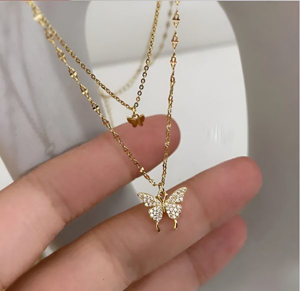 Koren Double Layer Pendent Smart Butterfly