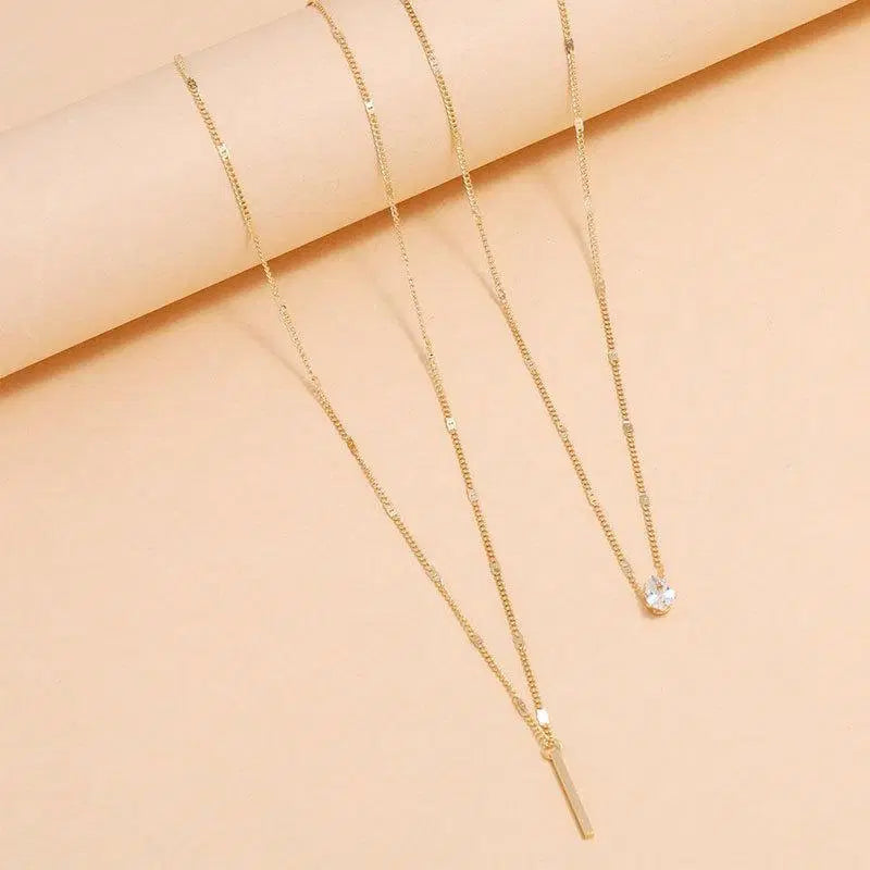 Hot Selling Rhinestone Double Layered Pendant