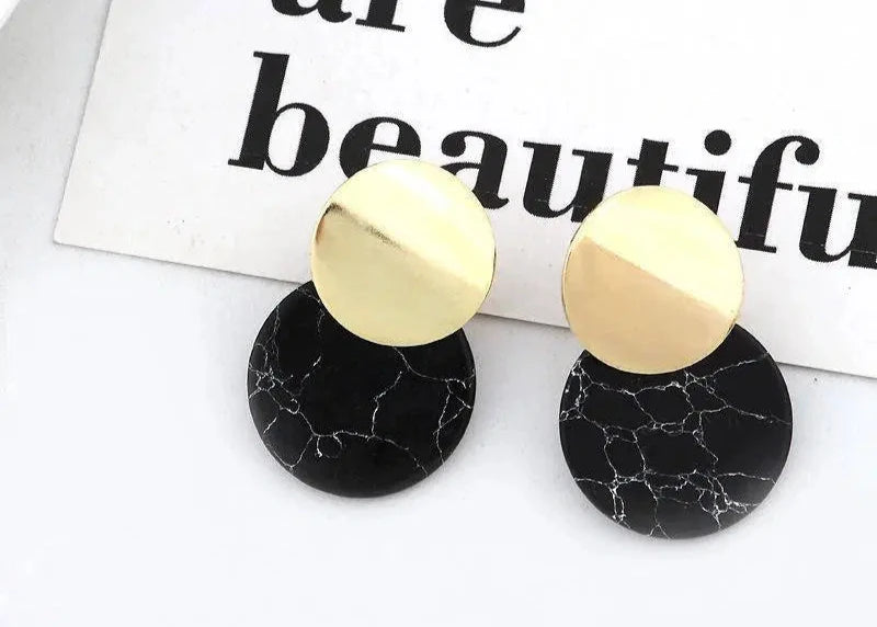 Trendy Acrylic Stones Design Earrings